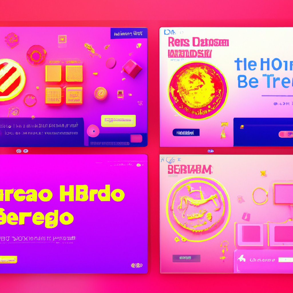 Colorful collage of small arcade games on pastel backdrop